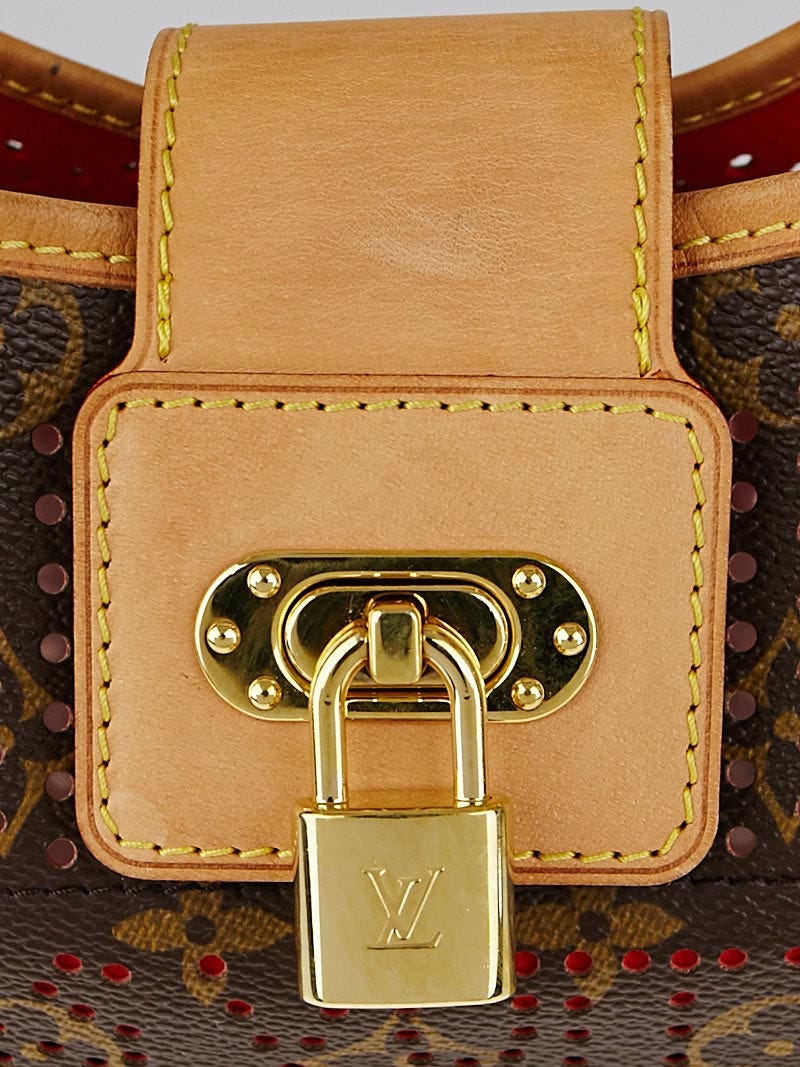 Louis Vuitton Limited Edition Orange Monogram Perforated Demi Lune Bag -  Yoogi's Closet