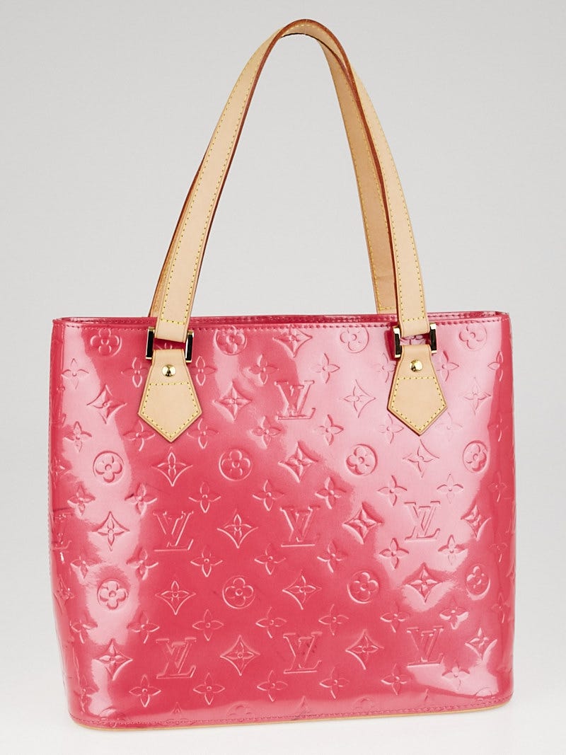 Louis Vuitton Baby Pink Monogram Vernis Houston Bag - Yoogi's Closet