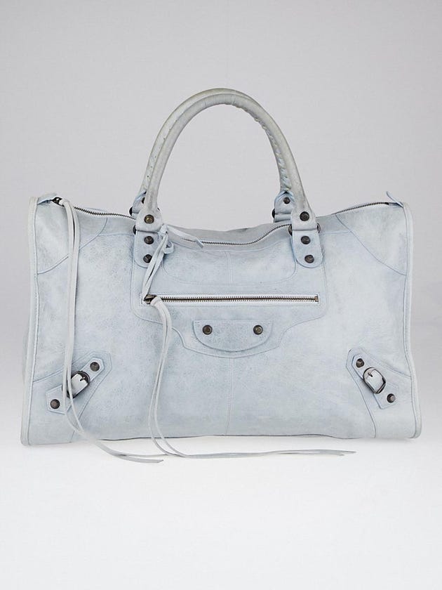 Balenciaga Ciel Lambskin Leather Work Bag