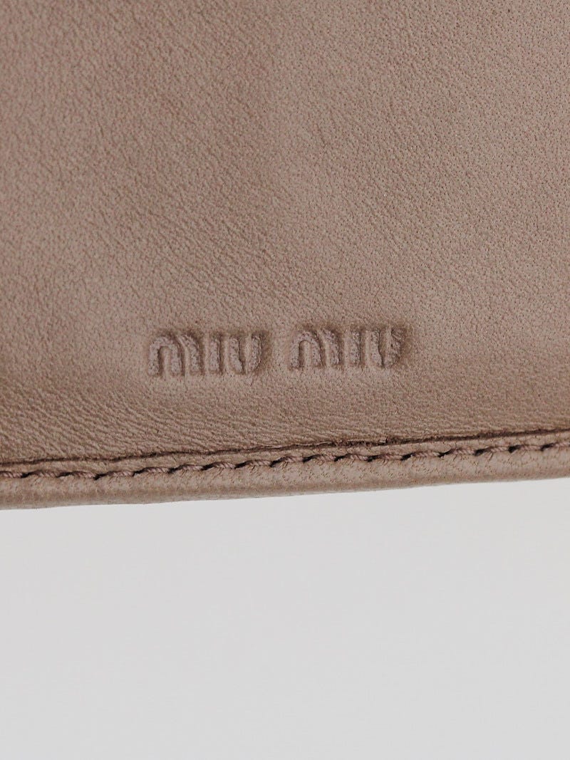 Miu Miu Cammeo Matelasse Nappa Leather Wallet 5M1225 | Yoogi