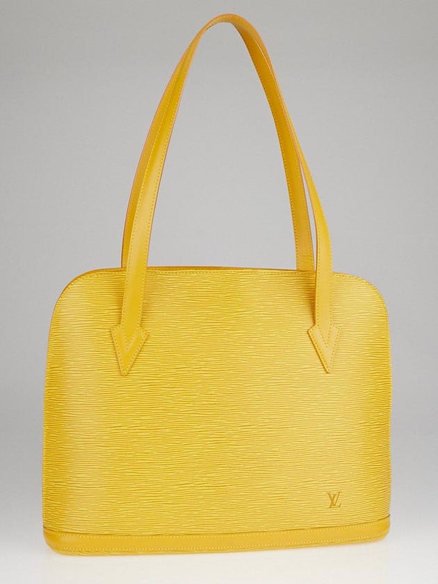 Louis Vuitton Tassil Yellow Epi Leather Lussac Tote Bag