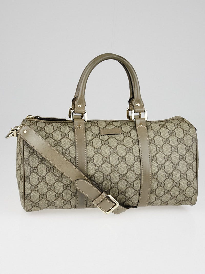 Gucci Beige/Grey GG Coated Canvas Joy Small Boston Bag