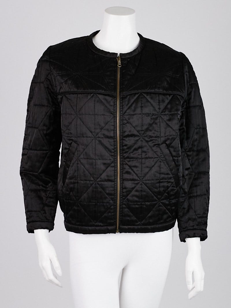 Isabel Marant Etoile Black Quilted Silk Blend Laitlyn Reversible