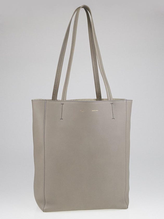Celine Grey Calfskin Leather Phantom Small Cabas Tote Bag