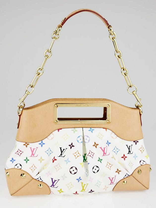 Louis Vuitton White Monogram Multicolore Judy MM Bag