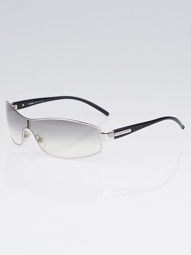 Chanel Silvertone Metal Frame Wrap Sunglasses - 4089