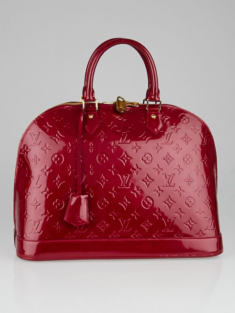 Vintage Louis Vuitton Pomme D'Amour Monogram Vernis Alma GM Bag