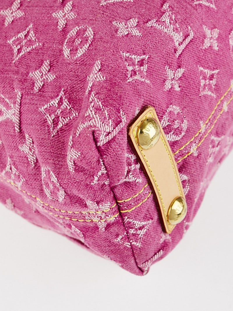 Louis Vuitton Rose Denim Monogram Stone Neverfull MM Bag - Yoogi's Closet