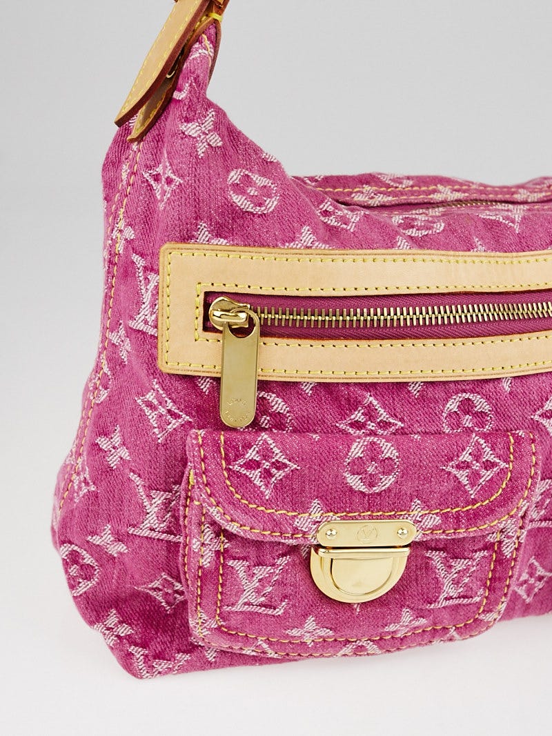 Baggy handbag Louis Vuitton Pink in Denim - Jeans - 35674138
