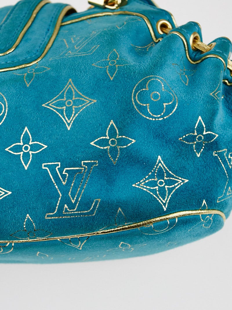 Louis Vuitton Blue Suede Clutch s-l400.jpg main image 3