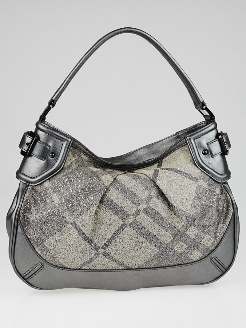 Burberry Shimmer Check Degrade Medium Fairby Hobo Bag | Yoogi's Closet