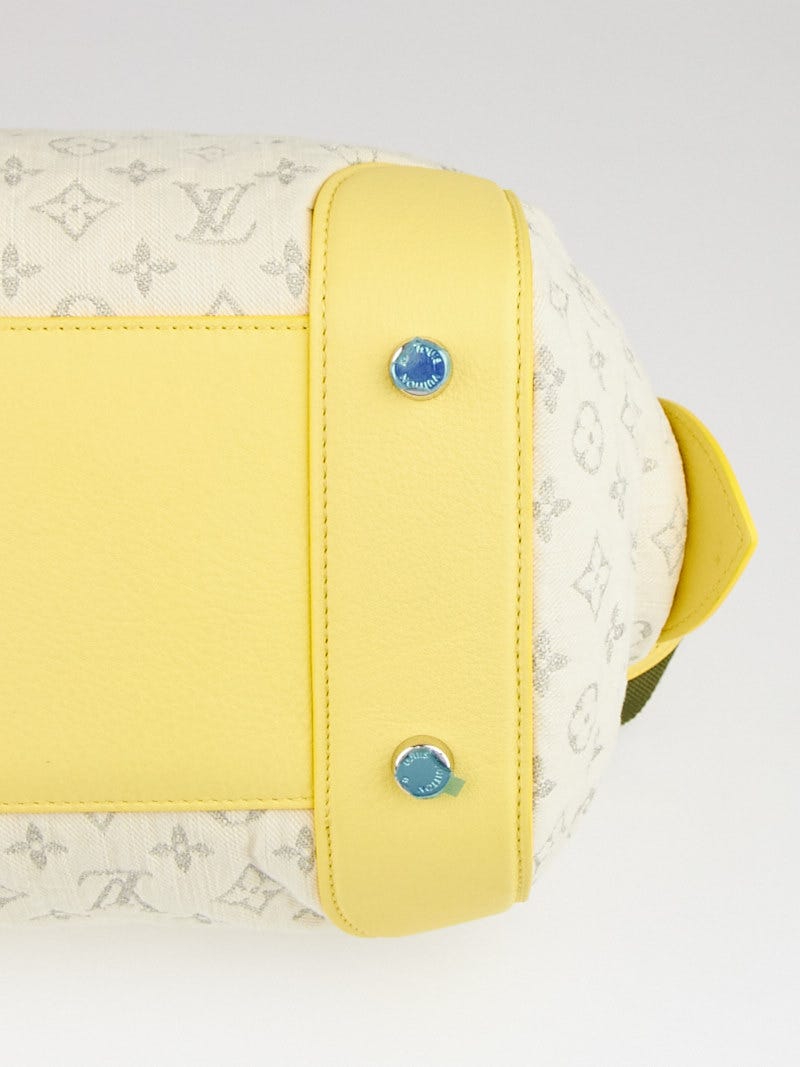Louis Vuitton Lemon Pouch Yellow in Coated Canvas with Silver-tone