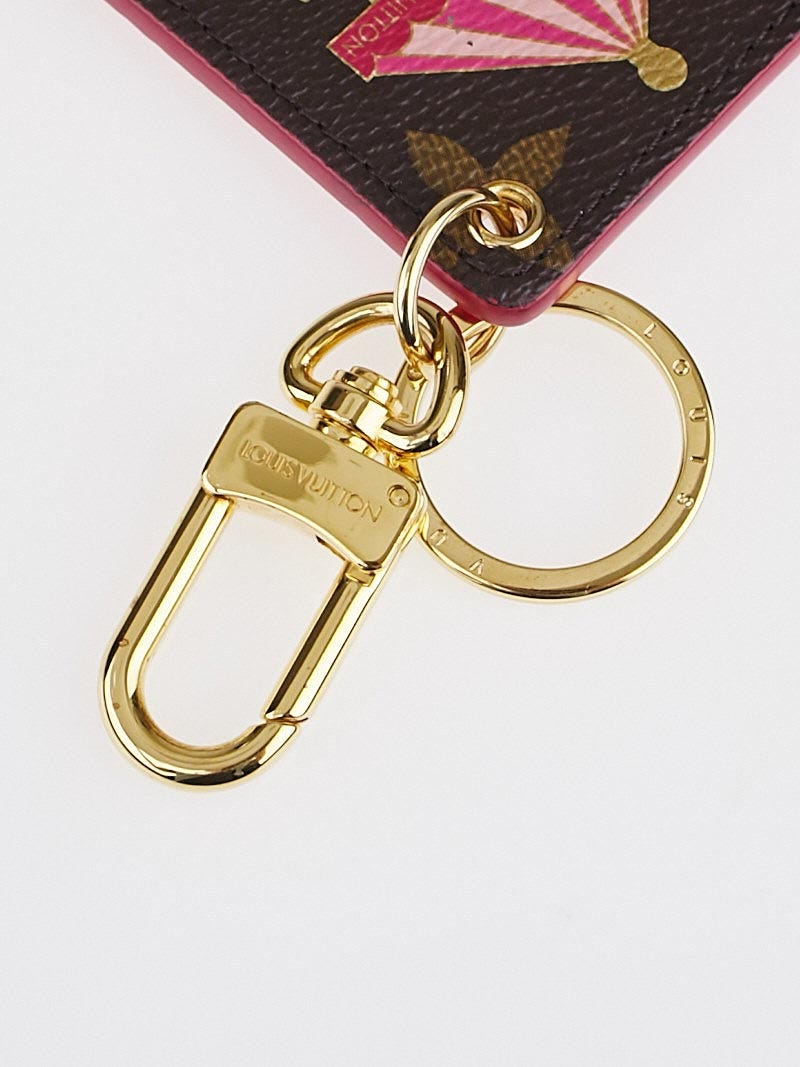 Louis Vuitton Goldtone and Brown Monogram Carousel Key Chain and Bag Charm  - Yoogi's Closet