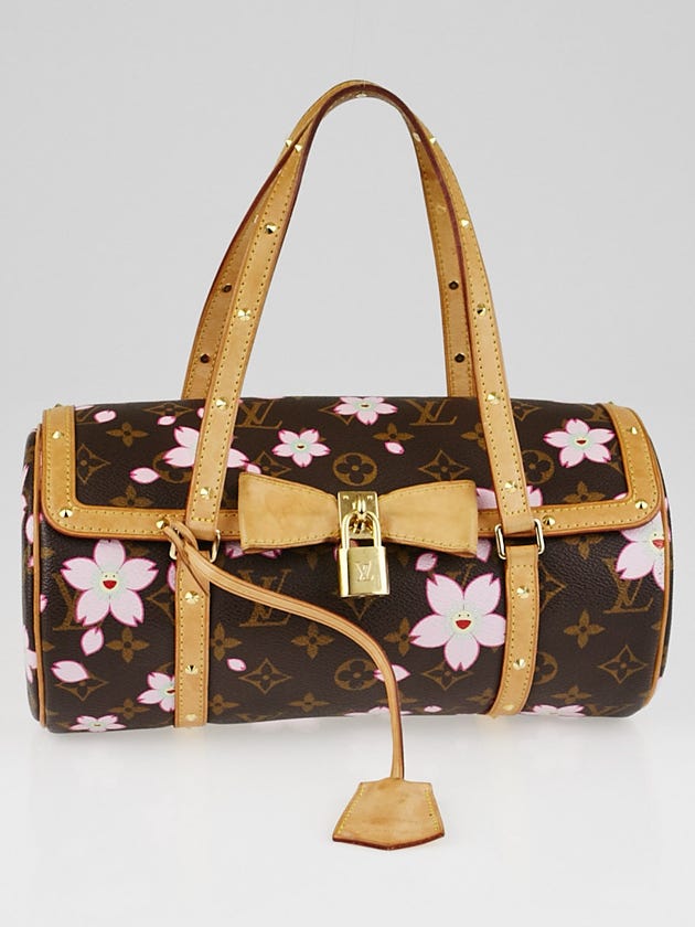 Louis Vuitton Limited Edition Monogram Cherry Blossom Papillon Bag