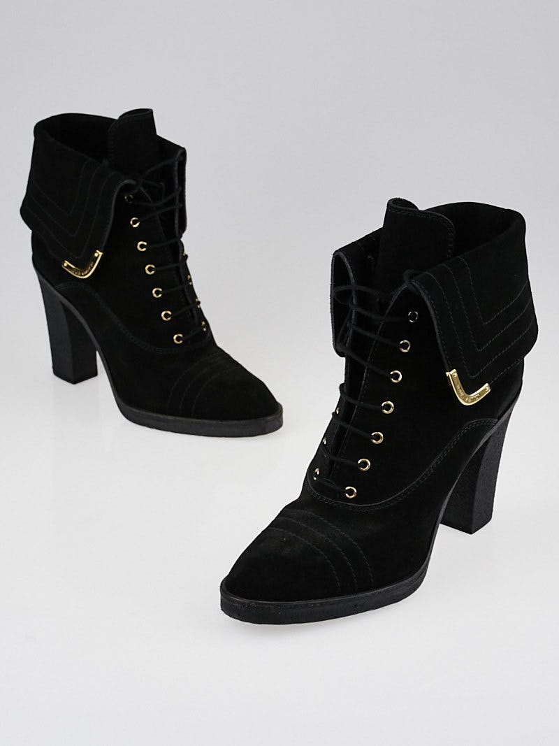 Louis Vuitton Lace Up boots(Black)