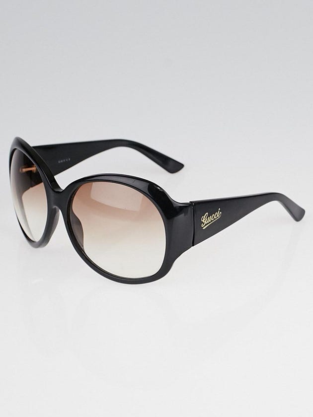 Gucci Black Plastic Oversized Gradient Tint Sunglasses 2952
