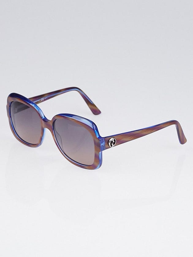 Gucci Brown/Blue Square Frame 1973 GG Sunglasses-3190/S