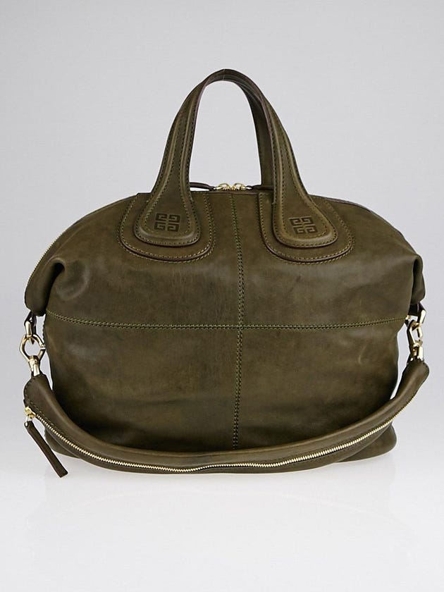 Givenchy Olive Leather Medium Nightingale Bag