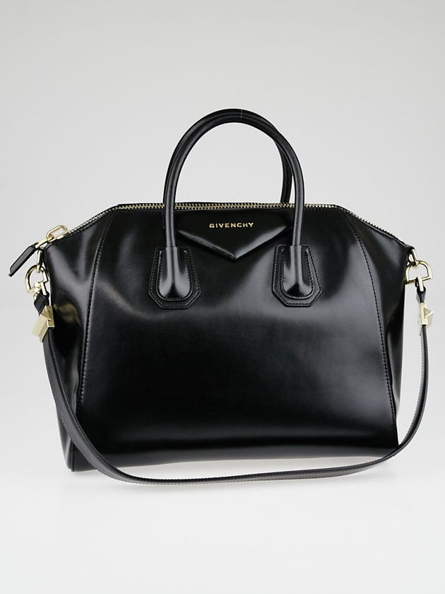Givenchy Black Box Leather Medium Antigona Bag