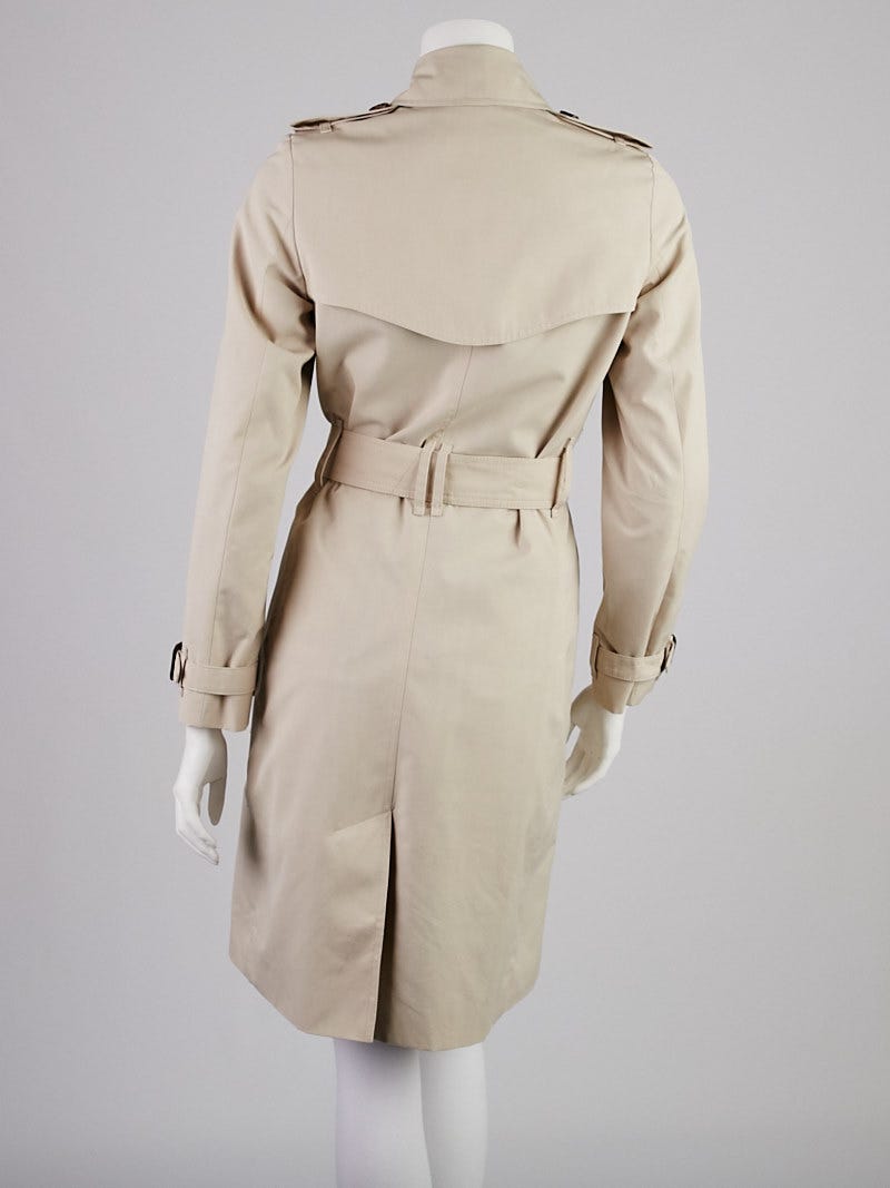 Burberry London Stone Polyester Blend Ivybridge Trench Coat