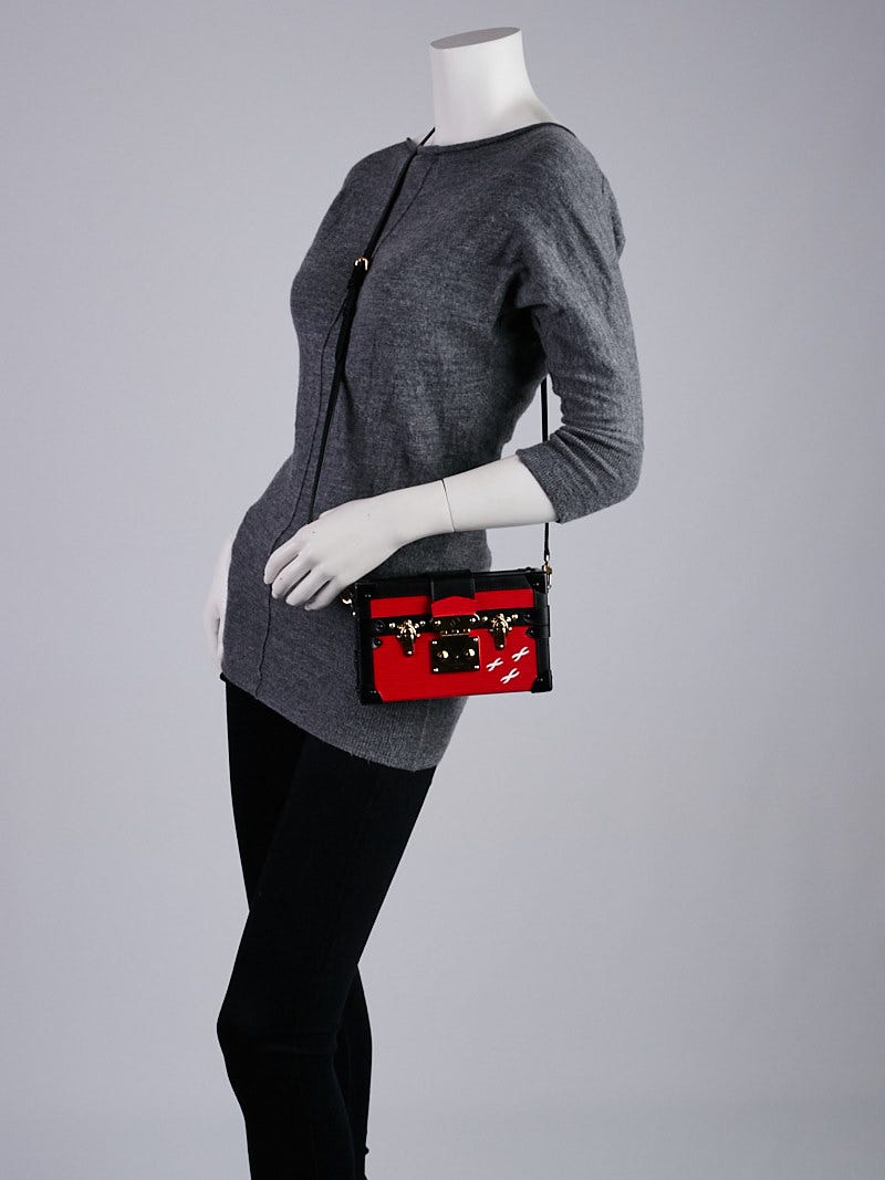 Louis Vuitton Limited Edition Rouge Epi Leather Petite Malle Bag - Yoogi's  Closet