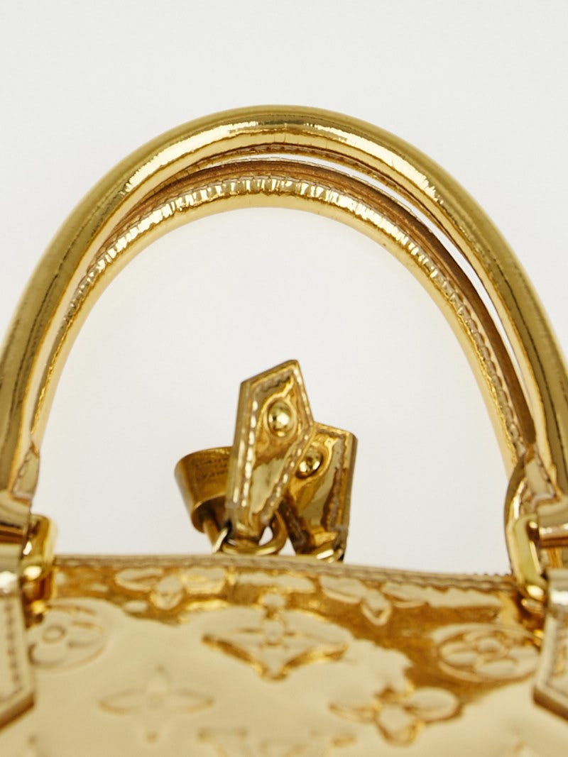Louis Vuitton Alma Handbag Monogram Miroir PVC GM Gold 2361871