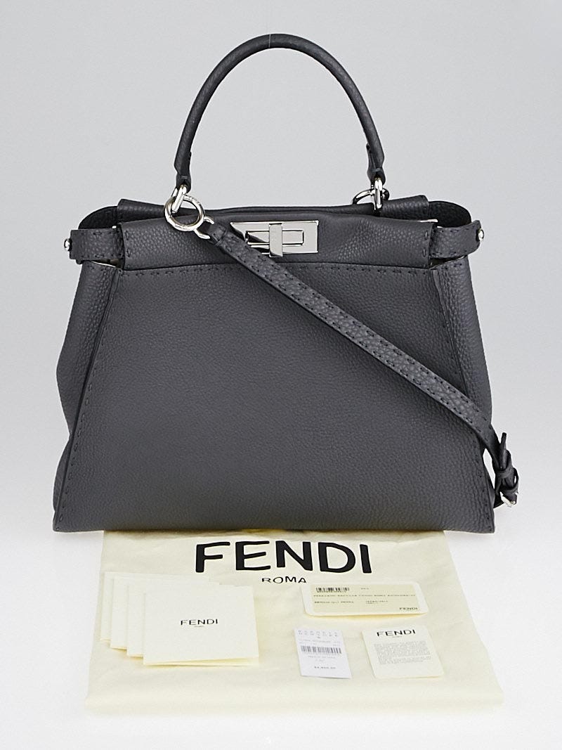 Fendi cheap peekaboo grey