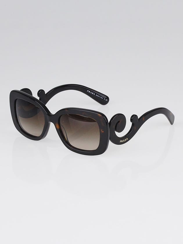 Prada Tortoise Shell Square Frame Baroque 54mm Sunglasses - SPR270