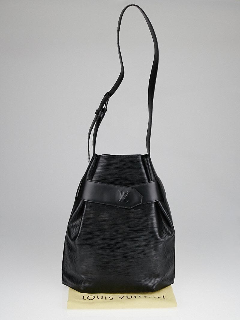 Sac d'Epaule GM Black Epi Leather Bag – Poshbag Boutique