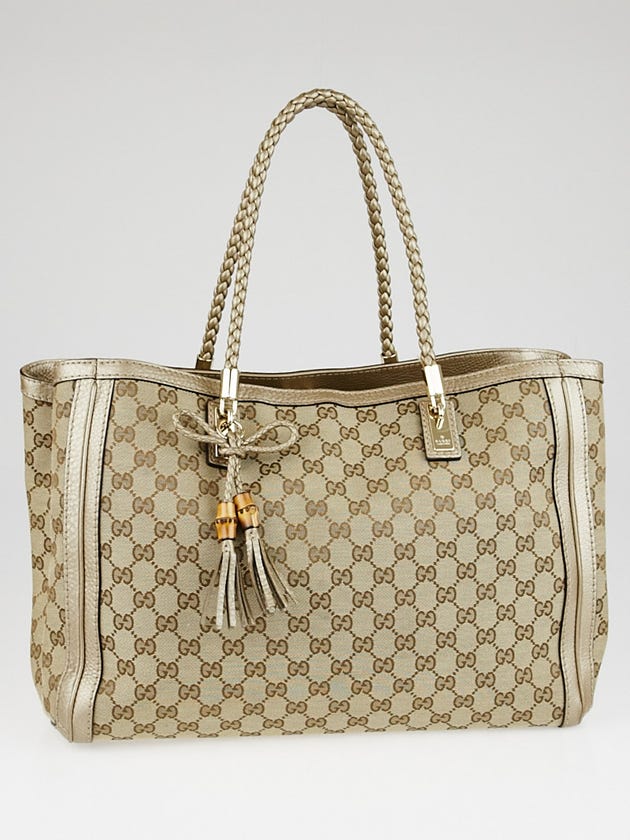 GUCCI Tote Bag Florence limited garden canvas beige Women Used –
