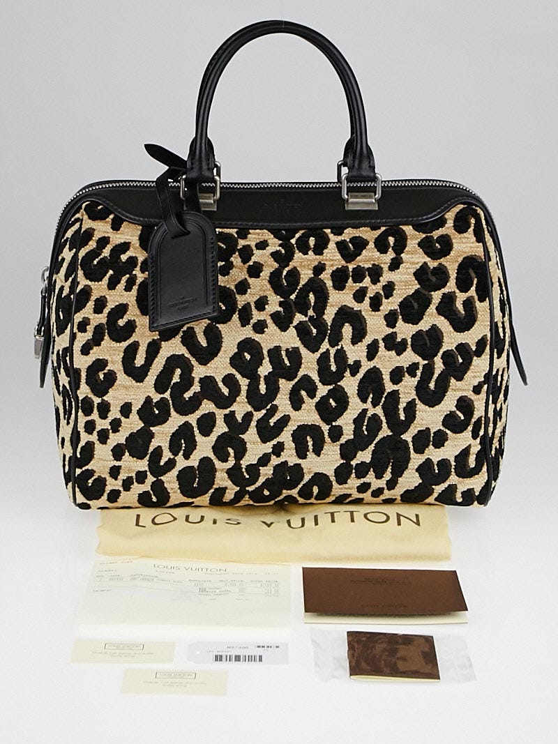 Louis Vuitton Baby Bag Limited Edition Stephen Sprouse Leopard Chenille  Print