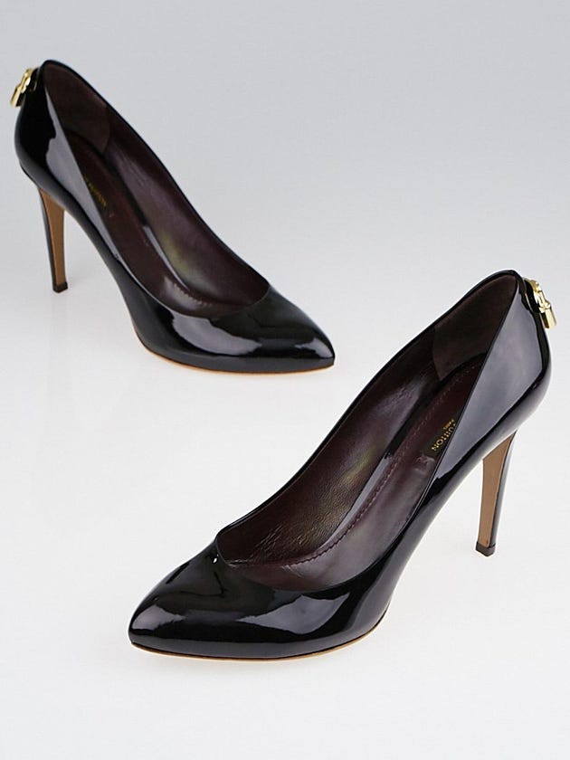 Louis Vuitton Black Patent Leather Oh Really! Pumps Size 9/39.5