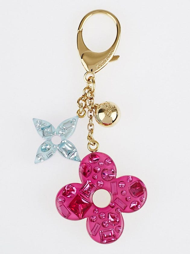 Louis Vuitton Multicolor Resin Glam Flower Key Holder and Bag Charm