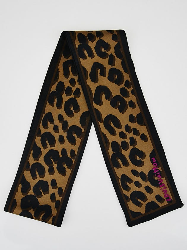 Louis Vuitton Stephen Sprouse Leopard Print Silk Bandeau Scarf