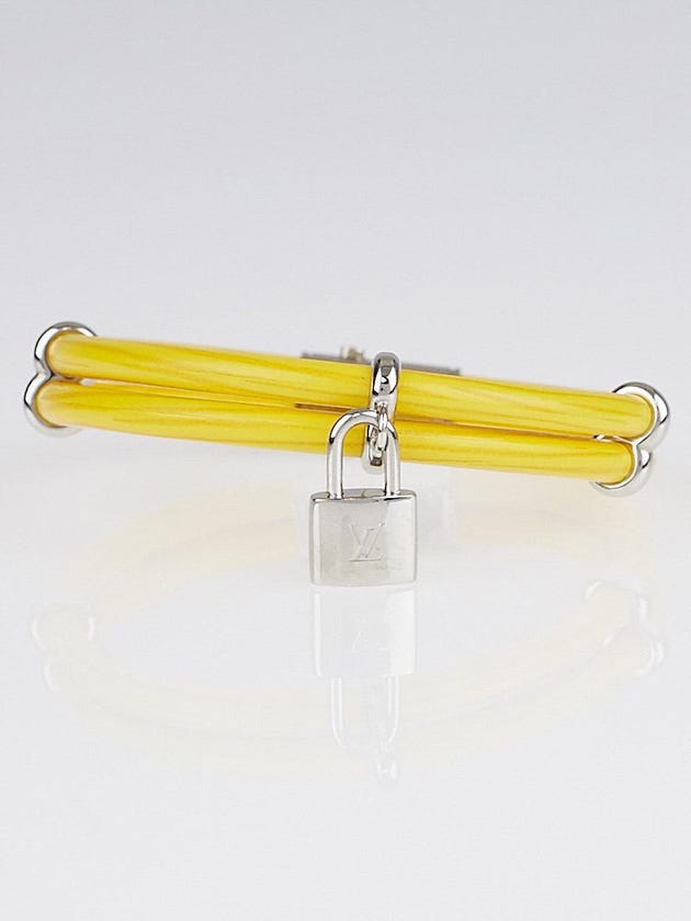 Louis Vuitton Tassil Yellow Epi Leather Keep It Twice Bracelet