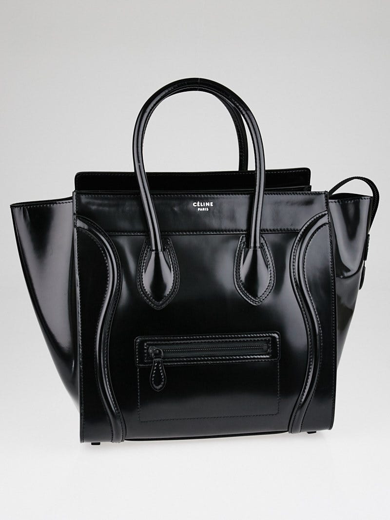 Celine patent shop leather bag