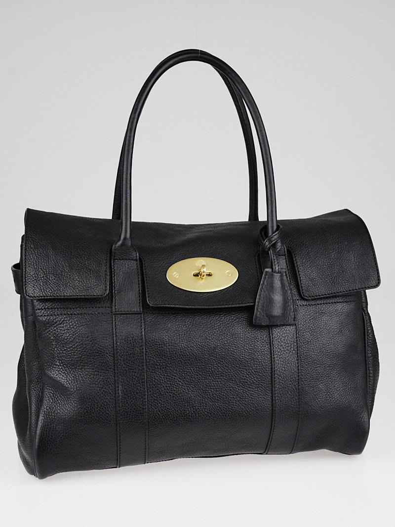 Mulberry Black Leather Bayswater Bag - Yoogi's Closet