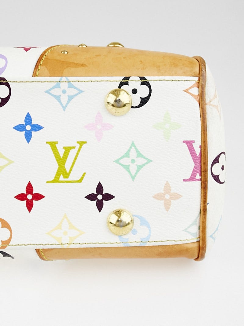 Louis Vuitton White Monogram Multicolore Beverly MM Bag - Yoogi's Closet