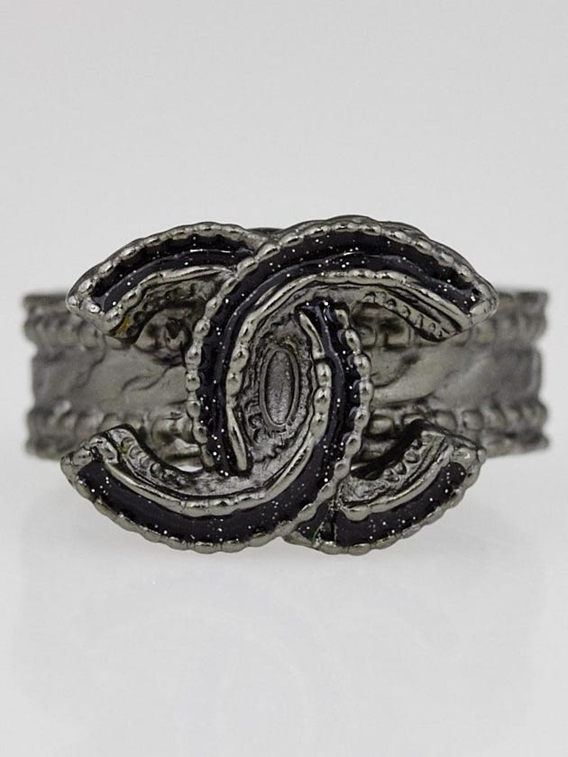 Chanel Metal CC Ring Size 6