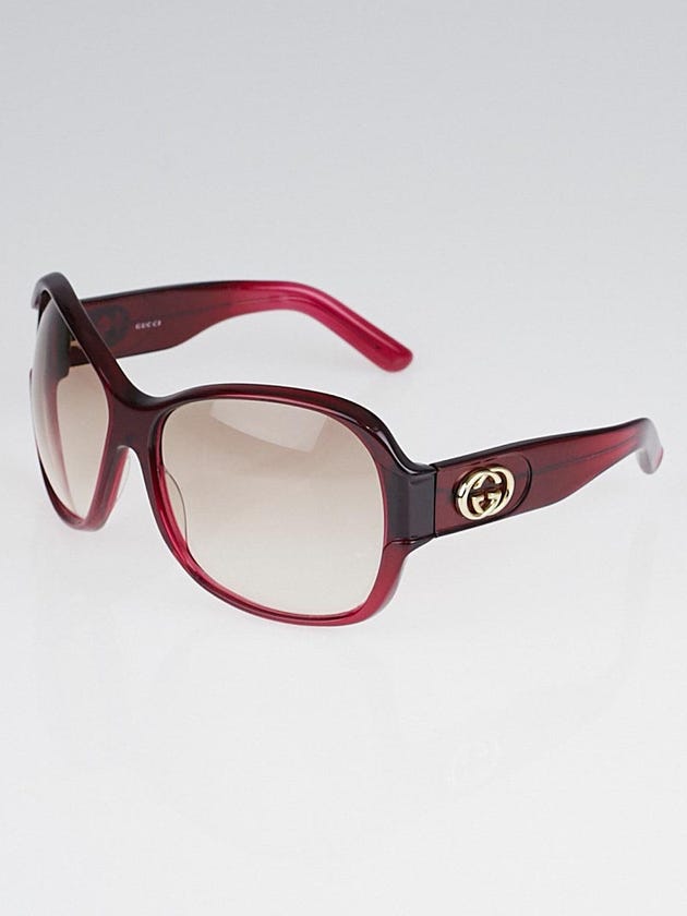 Gucci Red Plastic Frame Oversized Sunglasses-2934/S