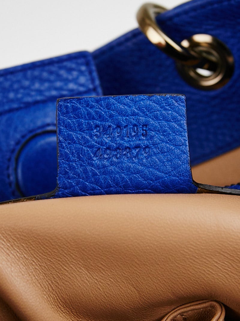 Balenciaga Blue Velvet BB Flap Shoulder Bag - Yoogi's Closet