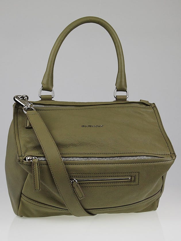 Givenchy Khaki Sugar Goatskin Leather Medium Pandora Bag