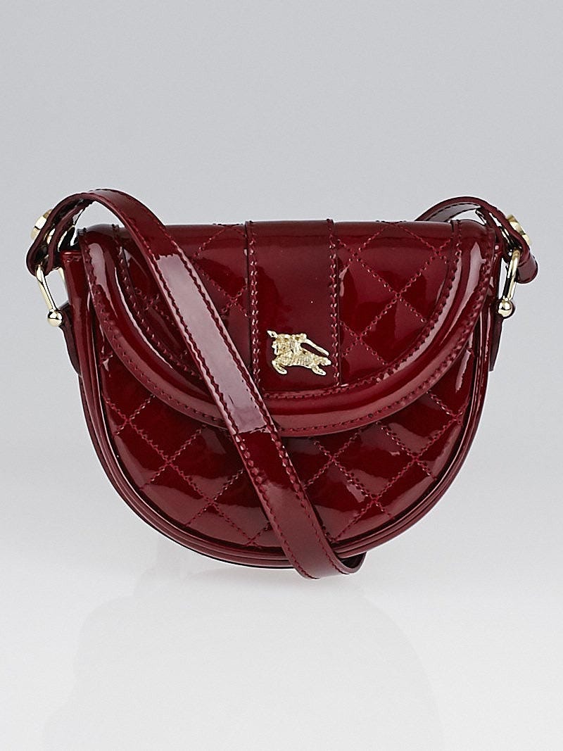 Burberry red patent handbag new arrivals