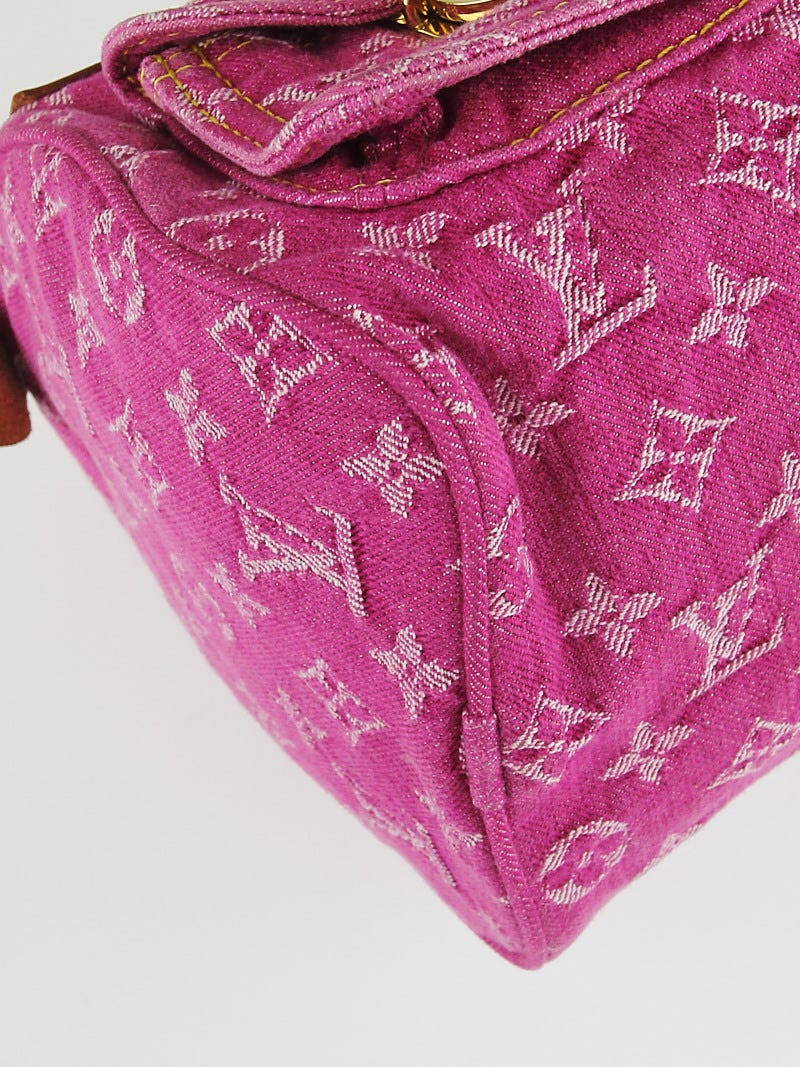 Louis Vuitton Vintage Neo Speedy Monogram Denim Pink GHW