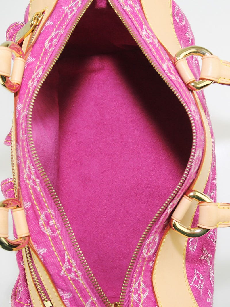 Louis Vuitton Pink Denim Monogram Denim Neo Speedy Bag - Yoogi's