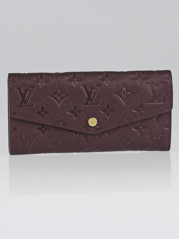 Louis Vuitton Grenat Monogram Empreinte Leather Curieuse Wallet