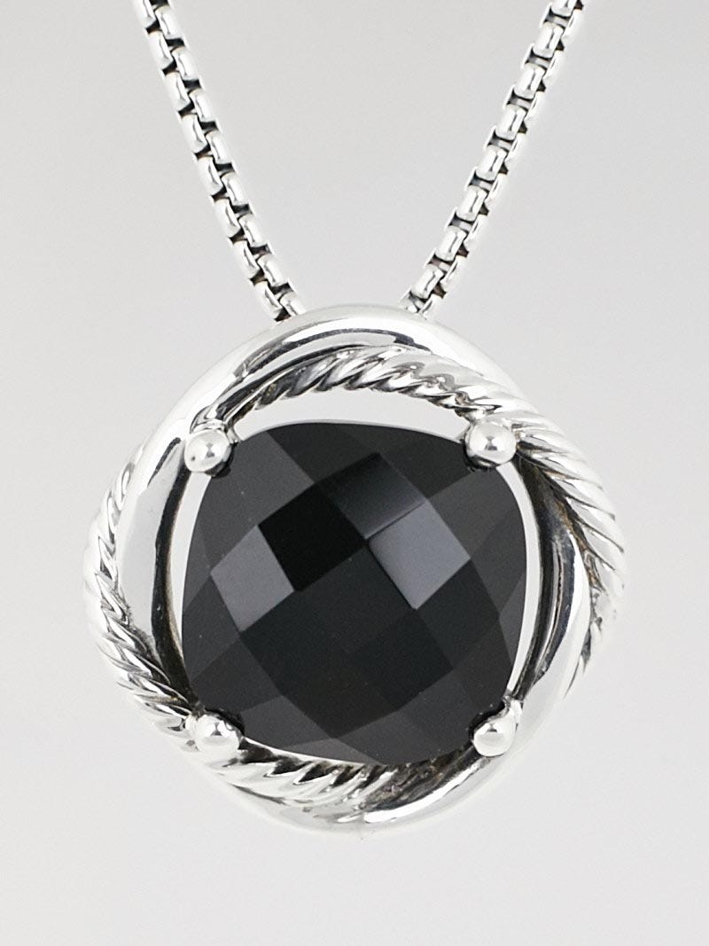 David yurman black outlet onyx pendant