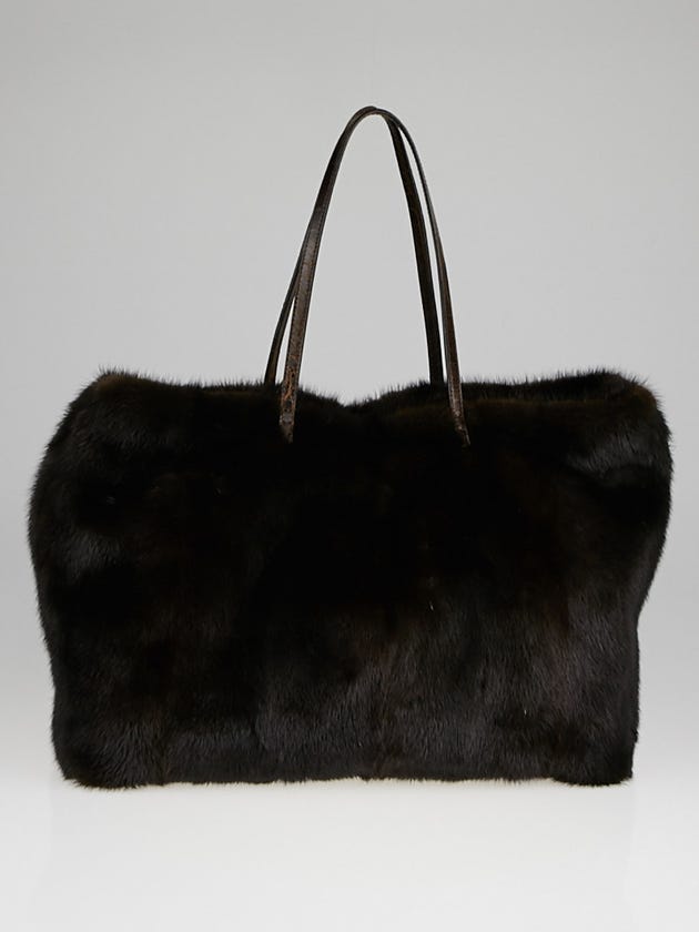 Fendi Brown Fur Tote Bag 8BH005