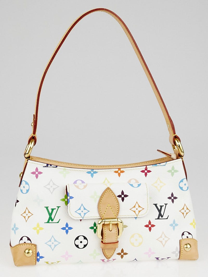 Louis Vuitton White Multicolore Monogram Eliza Bag - Yoogi's Closet