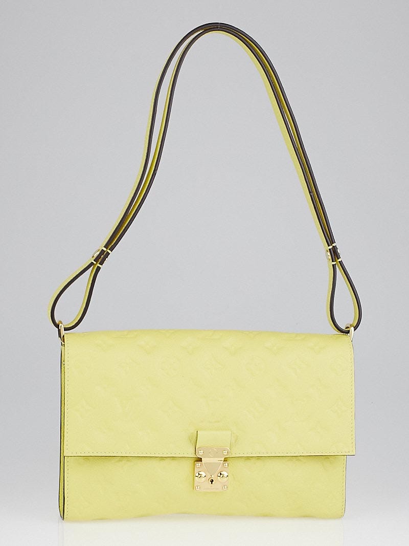 Louis Vuitton Citrine Monogram Empreinte Leather Fascinante Bag